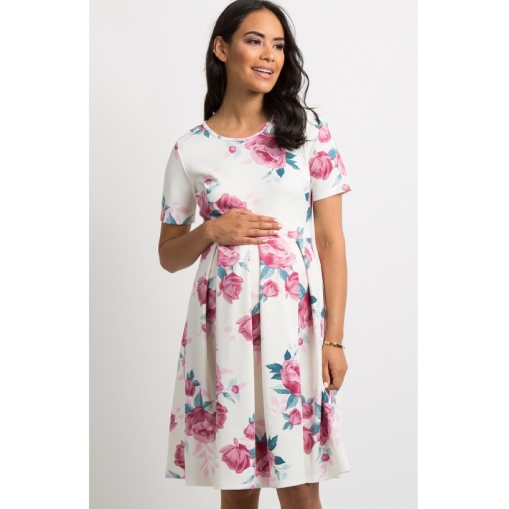 PinkBlush Floral Maternity dress nwot